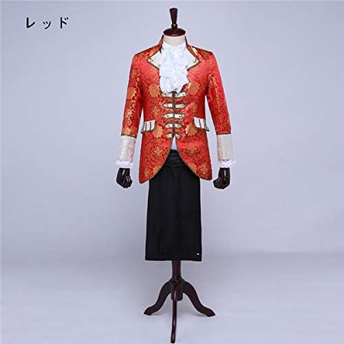 Amazon Co Jp 演出服 王子様 貴公子 メンズ 宮廷服 公爵 宮廷服 男性用スーツ 舞台 Xs Xl 中世 貴族 衣装 大人 演奏会 舞台ステージ衣装 演劇オペラ声楽 貴族服装 コスプレ衣装 クリスマス仮装 大人 ハロウィン衣装 赤 緑dg329d3 Xl レッド 服 ファッション小物