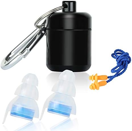 High Fidelity Concert Earplugs, Arrela Noise Cancelling Earplugs for Loud Sounds Protection, 32dB Highest NRR, Silicone Hearing Protection for Sleeping, Snoring, Swimming and Travel for Women Small