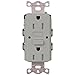 Lutron 15 Amp Tamper-Resistant GFCI Duplex Receptacle in Gray