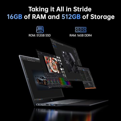 ACEMAGIC Laptop AMD Ryzen Embedded R2544 15.6-in 16GB DDR4 512GB SSD, AMD Laptops Ordinateur-Portable Windows Laptops, Numeric Keypad Win-11 Pro WiFi 5 HDMI Type-C USB-3.2 Webcam 3.5mm Audio