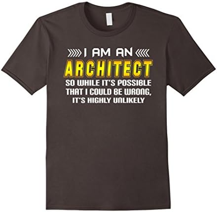 Men's I AM AN ARCHITECT Tshirt XL Asphalt