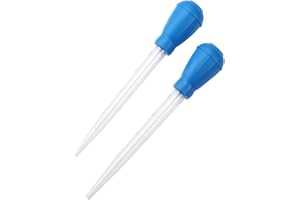 Manual Fish Tank Water Changer Aquarium Dropper, 2Pcs 30ml Aquarium Clean Pipette Dropper, Fish Tank Cleaning Waste Remover, 