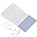 Ring Size Adjuster 3 Sizes Clear Ring Guards for Loose Rings, Perfect for Wedding Rings, 12 Pcs Sizer and Earring Safety Backs (2mm/3mm/4mm)