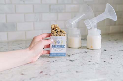 MILKFUL Lactation Bars, wholesome & delicious snack to support breast milk supply. 6 Bars. (Dairy Free, Egg Free, Soy Free, Wheat Free) (Blueberry Almond Coconut)