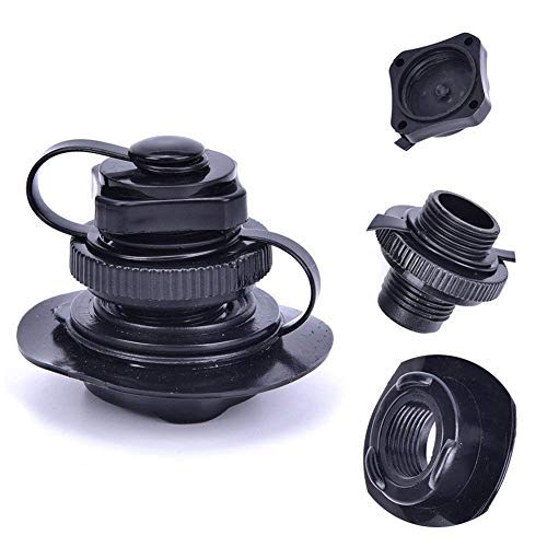 YaBland Inflatable Valve Replacement Air Valve Raft Air Valve with Spiral Cap Rib Screw Air Plug&Cap,Twist Lock for Intex/jilong Boats/bestway/Kayak Airbeds Boats Rubber Dinghy Pools Durable