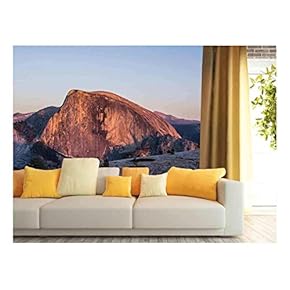 Mountain Landscape,Half Dome in Yosemite National Park, California,USA - Removable Wall Mural | Self-Adhesive Large Wallpaper - 66x96 inches