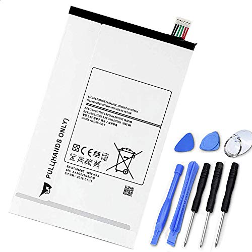 7XINbox EB-BT705FBE EB-BT705FBC EB-BT705FBU Battery Replacement for Samsung Galaxy Tab S 8.4'' SMT-705 T700 SM-T700 SM-T701 SM-T705C SM-T705D SM-T705M SM-T705Y SM-T707 SM-T707A (3.8V 18.62Wh/4900mAh)