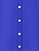Misswor Womens Band Collar Roll/Short Sleeve Button Down Chiffon Blouse Shirt