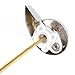 SODIAL(R) Side Mount Toilet Tank Flush Lever Handle for Toilets Yellow silver