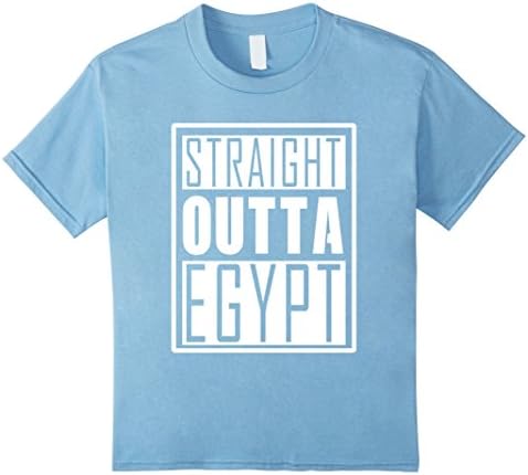 Kids Straight Tee Outta Egypt T-Shirt 10 Baby Blue