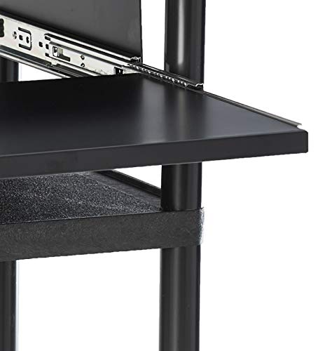 Offex Mobile 3-Shelf Presentation Storage AV Cart with Electric 4 Casters, Black (OF-LP34LE-B) - Thumbnail 6