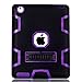 iPad 2/3/4 Case - MagicSky Heavy Duty Shock-Absorption Rugged Hybrid Case Cover for iPad with Retina Display (iPad 4), iPad 3, iPad 2 - Purple/Black