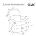 Easy-Going Sofa Slipcover Waterproof Recliner Chair Cover Non-Slip Fabric Couch Cover for Living Room Washable Furniture Protector for Pets Kids Children Dog Cat (Recliner, Chocolate)