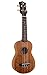 Luna Tattoo Mahogany Soprano Ukulele Bundle with Gig Bag, Tuner, Austin Bazaar Instructional DVD, and Polishing Cloth