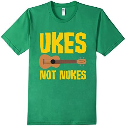 Men's Ukes Not Nukes T-Shirt 2XL Kelly Green