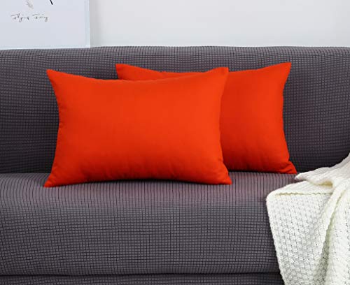 red orange cushions
