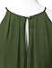 JJ Perfection Women's Sleeveless Double-Layered Pleated Mini Chiffon Dress Olive M