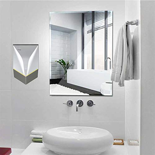 interhasa! Automatic Hand air Dryer, Hand Dryer, Powerful 1000W, Dry Hands in 6s, Low Noise 60 dB, ABS Material, for Home or Commercial Bathrooms, Hotel, Restaurant(Grey, 110V) - Thumbnail 6