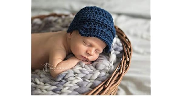 navy blue newborn hat