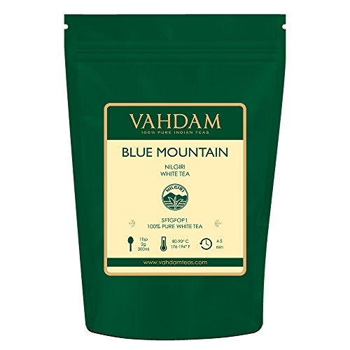 image for Vahdam Teas Exotic White Tea Leaves from the Blue Mountains (25 Cups)