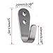 Ulifestar Bathroom Towel Hooks,Heavy Duty Wall Mounted Hooks, Stainless Steel Utility Hooks for Bath Towels Robes Coats Clothes Keys Organizer,8 Pack