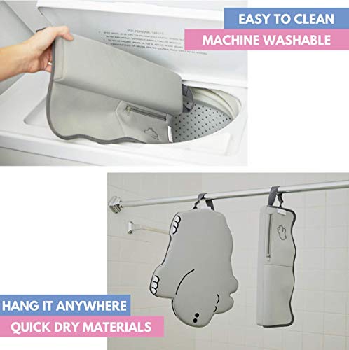 Limitless Kids Co. l Premium Bath Kneeler with Elbow Rest Pad Set l 1.5 Inch Thick l Extra Strength Suction Cups l Ultra Bath Comfort & Safety l Solution to Elbow & Knee Pain l Large l