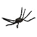 WINOMO Black Large Spider Halloween Decoration Haunted House Prop Plush Spider Scary Decoration