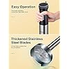 5-in-1-Hand-Blender-Set-12-Speed-Stick-Blender-with-Turbo-Button-Stainless-Steel-Immersion-Blender-Food-Chopper-Beaker-Electric-Whisk-for-Smoothies-Soups-Sauces-Baby-Food-by-Yabano Hand Blender Set, 5 in 1 Stick Blender for Kitchen, 12 Speed Stainless Steel Immersion Blender, Food Chopper, Beaker…