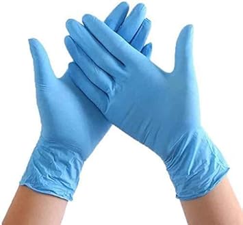 Coudre 100 Piece Disposable Gloves,Disposable Work Gloves Soft Industrial Gloves Powder Free