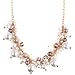 Elegant Women's White Pearl Bead Cluster Bib Collar Choker Necklace