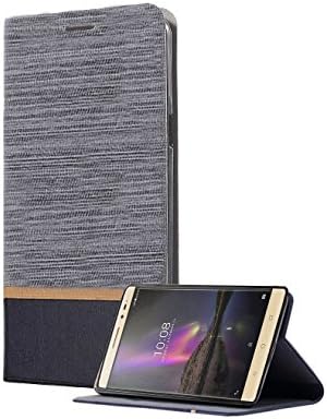 Lenovo Phab 2 Plus Case,Wellci Ultra Slim Recessed Card Slots Design Folio Flip Cover Case For Lenovo Phab 2 Plus(Dark grey)