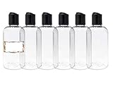 ljdeals 8 oz Clear PET Plastic Refillable Bottles
