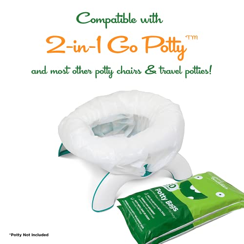 60 Refill Potty Bags Absorbent, Disposable Potty Liners Compatible