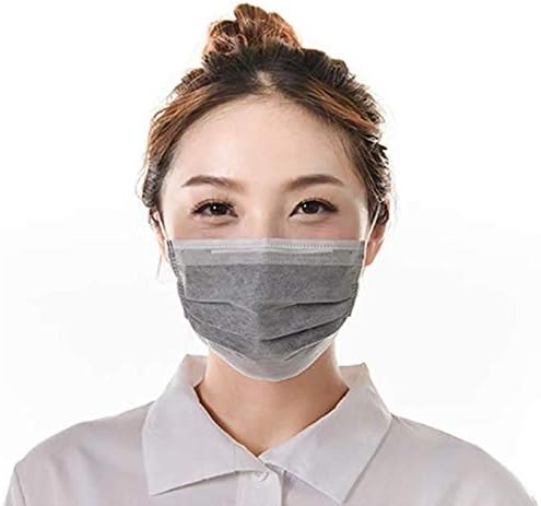 100 Pcs Masks Four Layer Activated Carbon Earloop Disposable Mask Filters for Work Home
