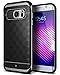 Galaxy S7 Edge Case, Caseology [Parallax Series] Slim Premium PU Leather Dual Layer Protective Corner Cushion Design [Black] for Samsung Galaxy S7 Edge (2016)