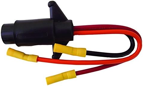 Rig Rite Manufacturing Receptacle 495 OEM Retrofit 3-Wire Trolling Motor 10-Gauge Female Plug-Red, Black and Yellow Finish