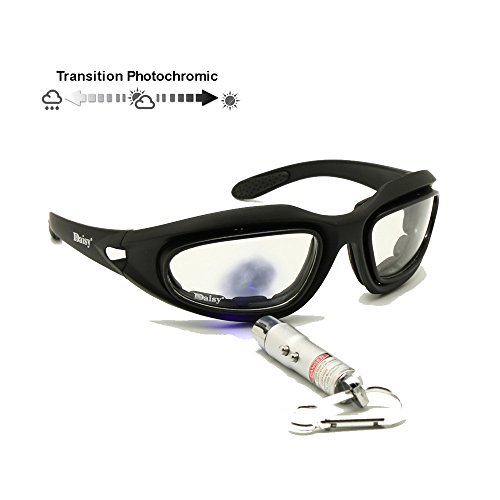 image for EnzoDate Daisy C5 Transition Photochromic Polarized Military Goggles 4