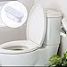 Blulu 12 Pieces Toilet Seat Bumpers Universal Seat Bumper Kit Replacement Bumpers with Strong Adhesive