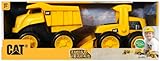 Toy State Caterpillar Construction 8'' Tough Tracks 2-Pack: Dump Truck And Wheel Loader