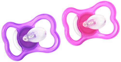 MAM Air Orthodontic Pacifier, Girl, 6+ Months, 2-Count