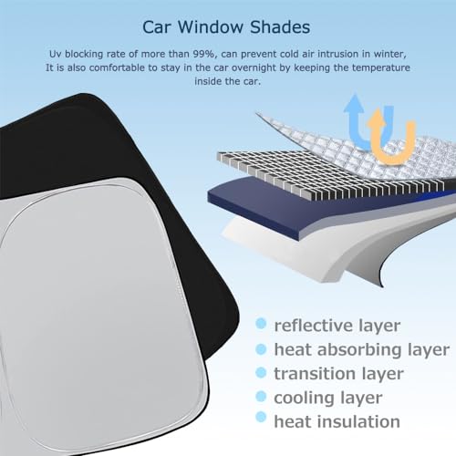 KASUART Car Windshield Sunshade For Y62 Patrol 2010-2024 Foldable Car Sun Shade With Storage Pouch Front Window Reflective Sunshad Car Sun Visor For Car Block UV Rays