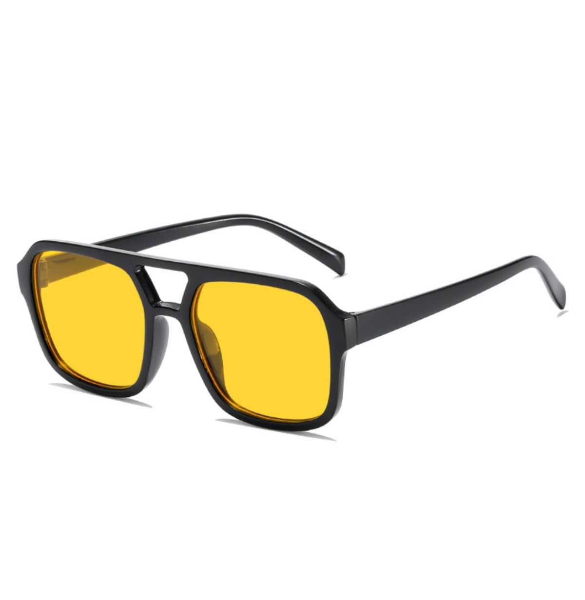 Retro 70s Square Aviator Sunglasses Women Men Rectangle  display picture 2