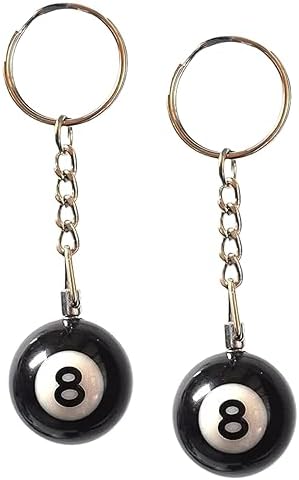 Amazon.com: MauSong 8 Ball Keychain Creative Key Chain Diameter