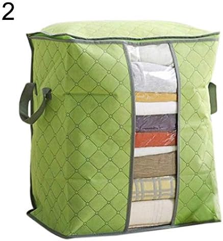 Foldable Clothing Quilt Storage Box Bag Blanket Closet Organizer Case New
