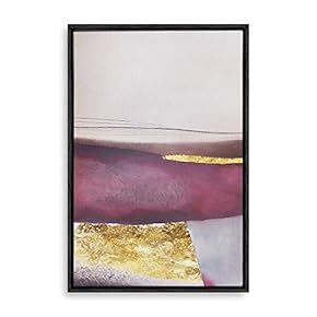 Framed Home Artwork Golden Abstract Art for Living Room Bedroom