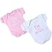BabyPrem Baby 2 little miracle Preemie Early Clothes Bodysuits Vests 1.5 - 7.5lb