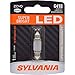 SYLVANIA - 6418 36mm ZEVO LED Festoon White Bulb - Bright LED Bulb, Ideal for Interior Lighting - Map, Dome, Trunk, Cargo and License Plate (Contains 1 Bulb)