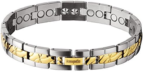1AG Magnetic Bracelet with Powerful Magnets &amp; Calming Negative Ion Inserts - 8.5