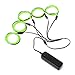 SOLMORE 5 X 1 Metre Five Colors Bright Neon Glowing Strobing Electroluminescent Wire El Wire For Parties and Halloween Decoration