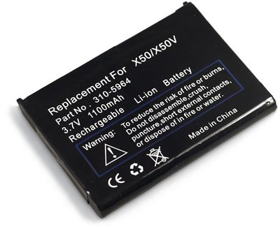 Battery for Dell Axim X50v X50 X51 X51v Pocket PC PDA HC03U 310-5964 35h00056-00 T6845 T6476 451-10201